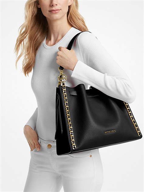 michael kors mina large shoulder bag|michael kors mina large bag.